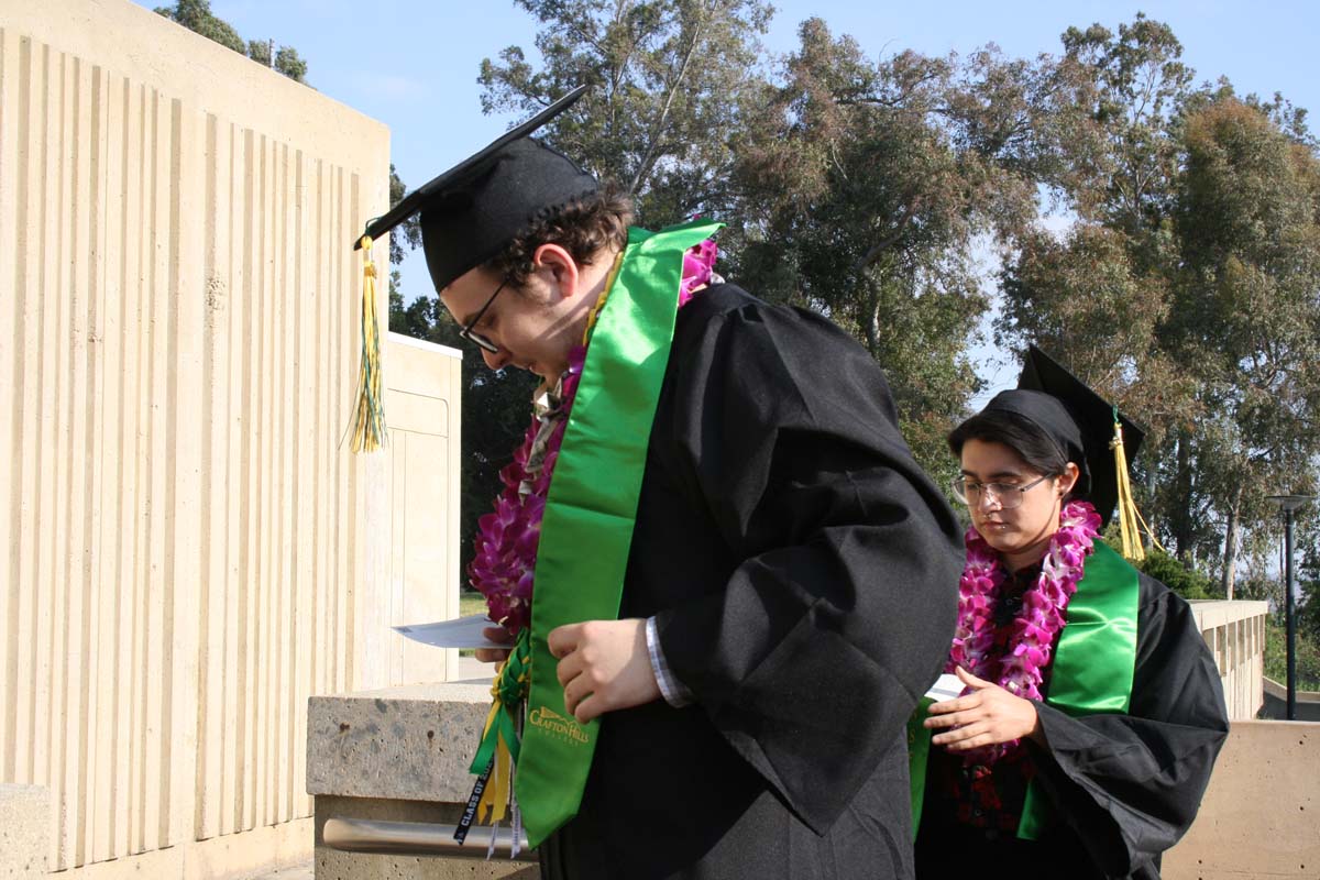 Graduates at Commencement