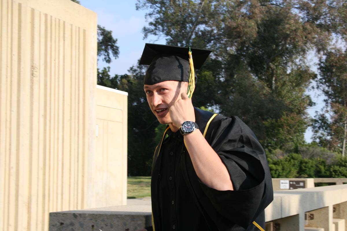 Graduates at Commencement