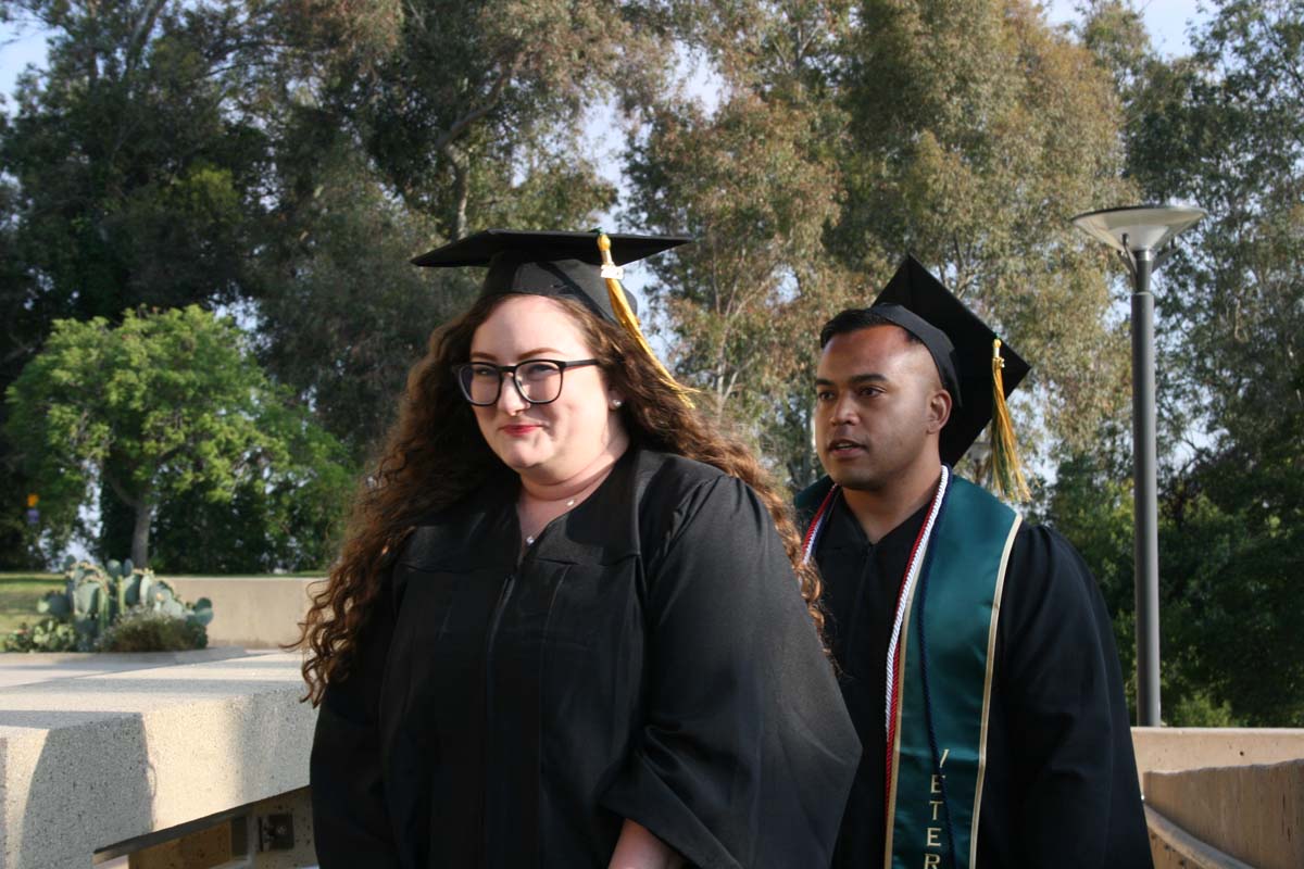 Graduates at Commencement