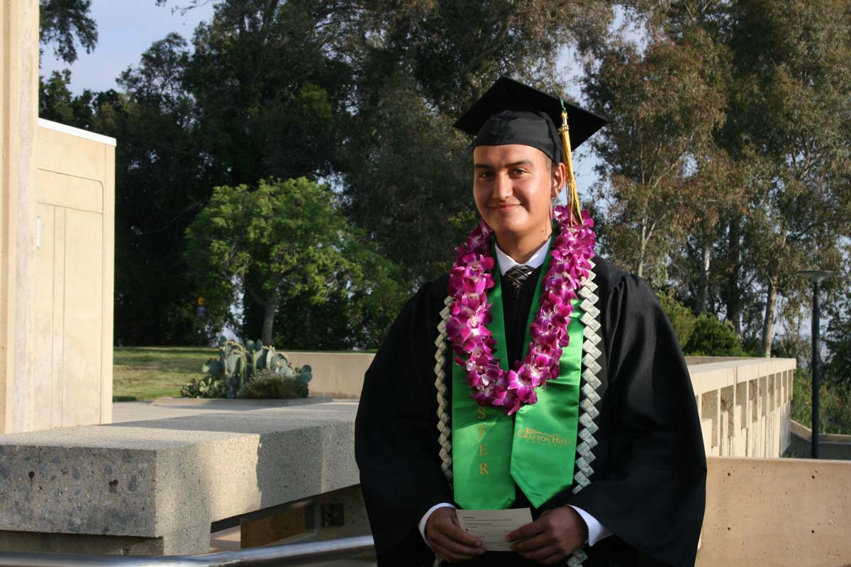 Graduates at Commencement