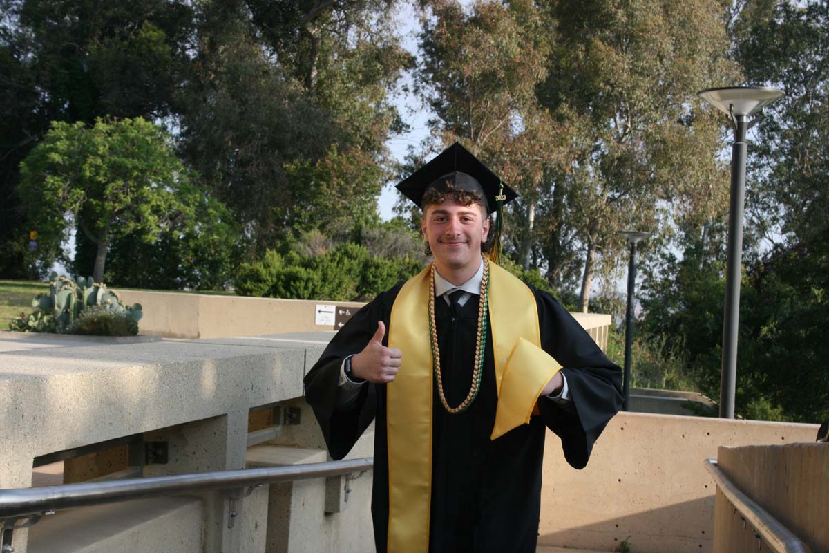 Graduates at Commencement