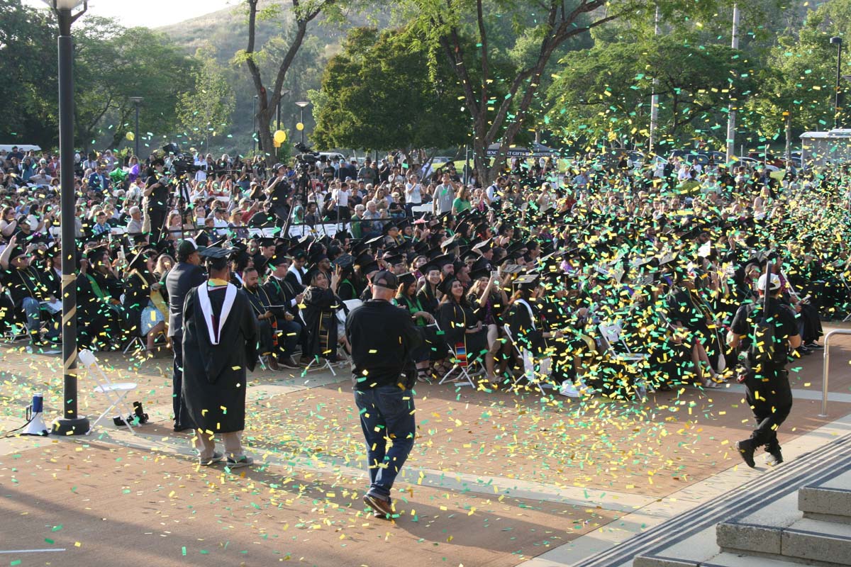 Graduates at Commencement