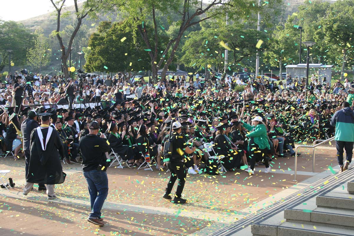 Graduates at Commencement