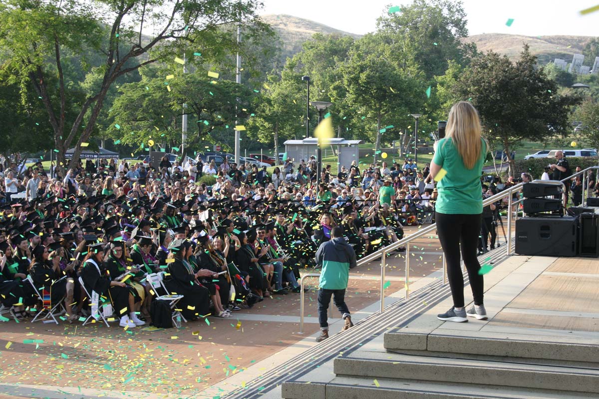 Graduates at Commencement