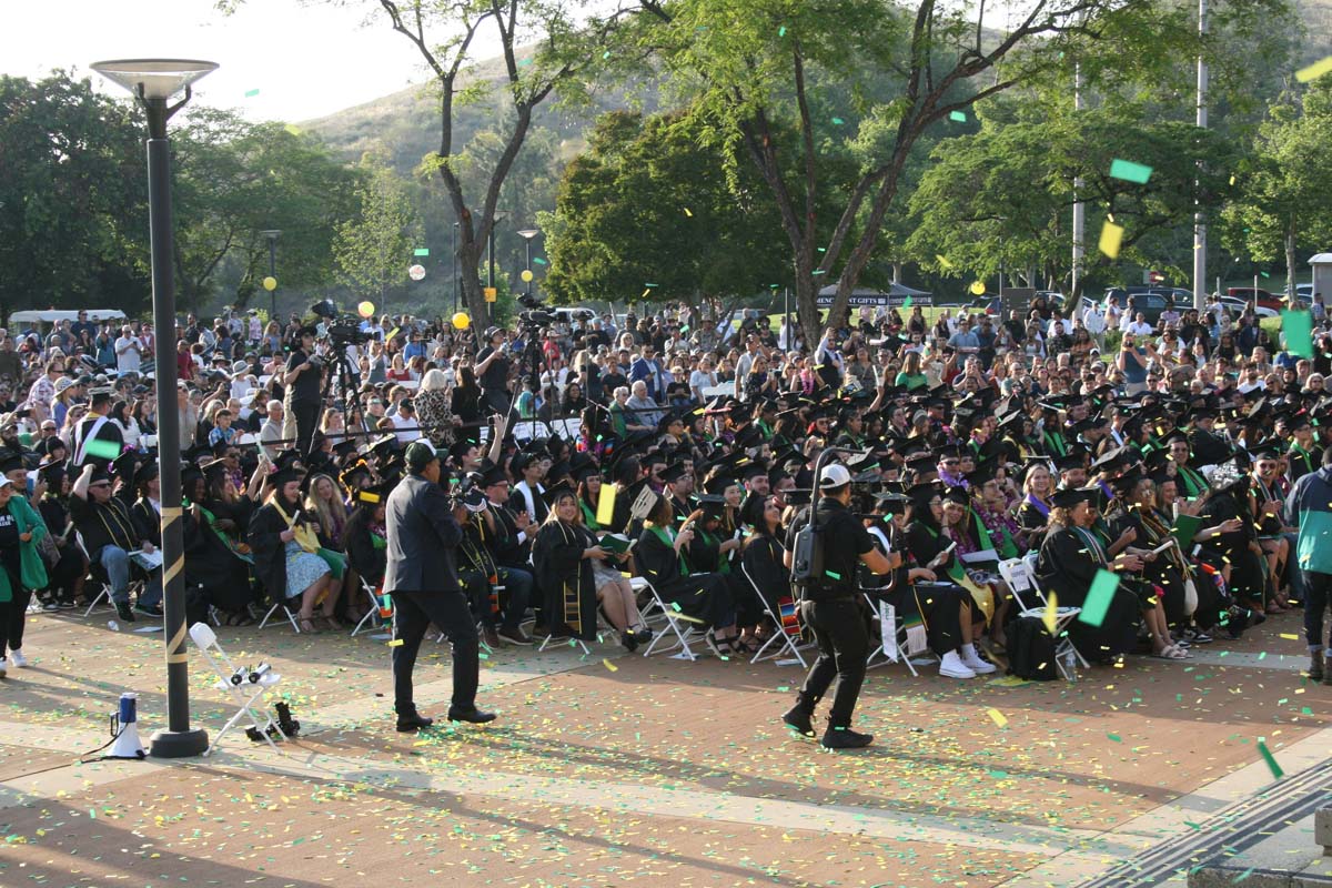 Graduates at Commencement