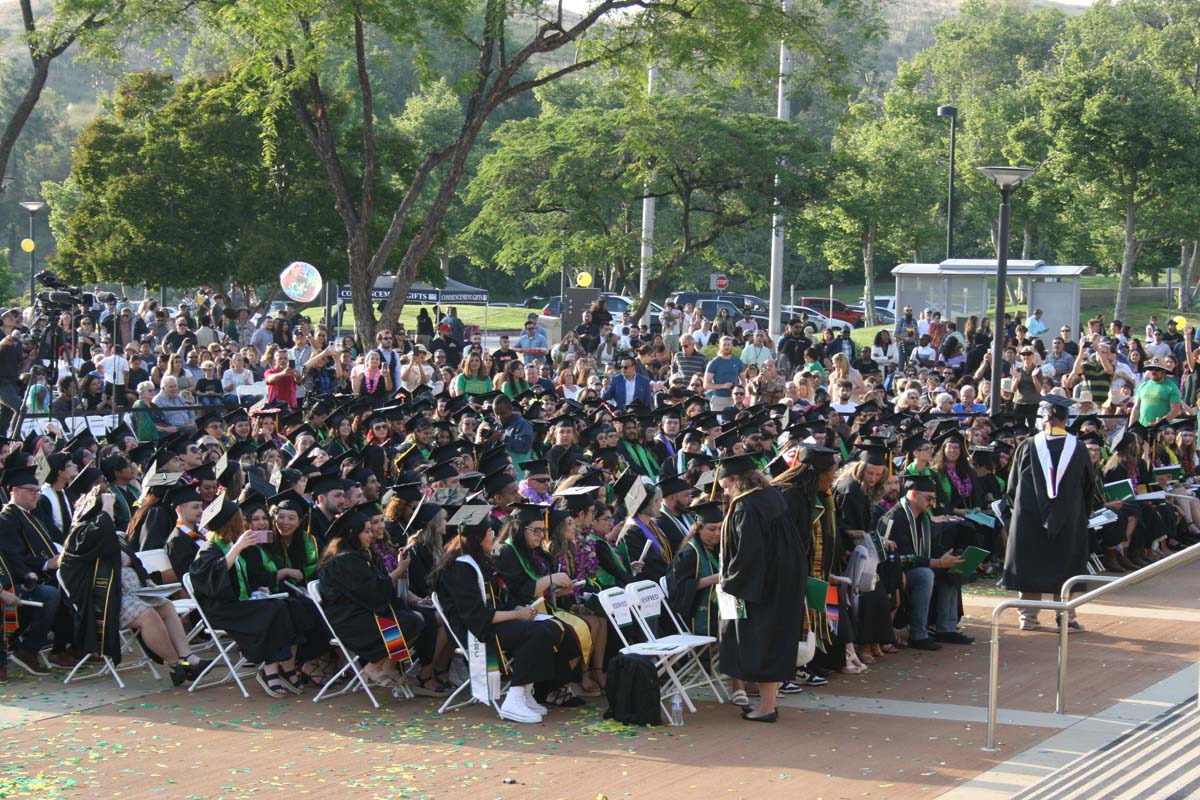 Graduates at Commencement