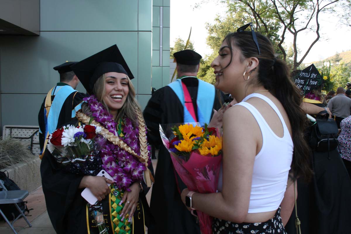 Graduates at Commencement