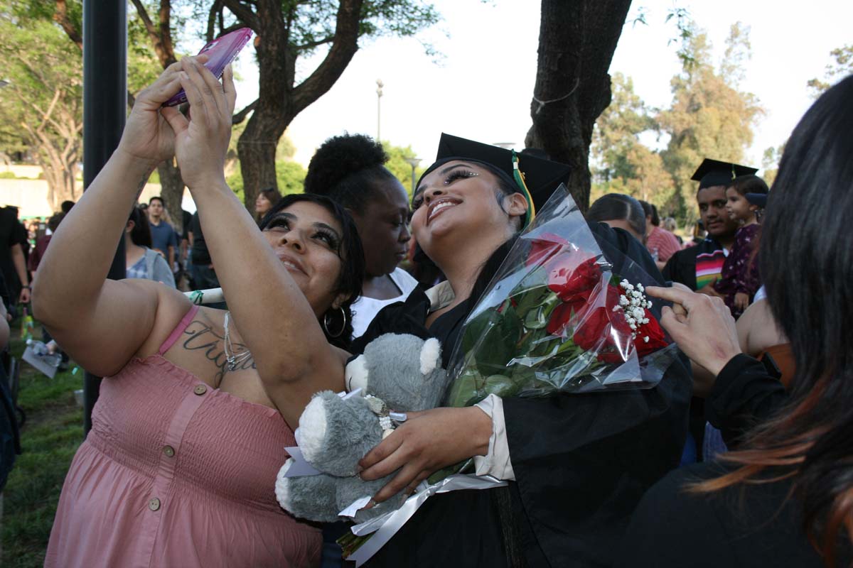 Graduates at Commencement