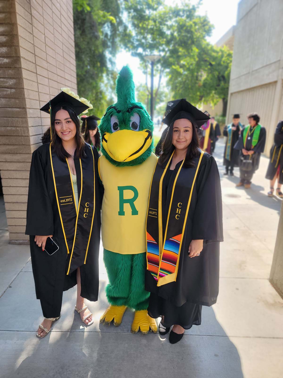 People enjoying Commencement