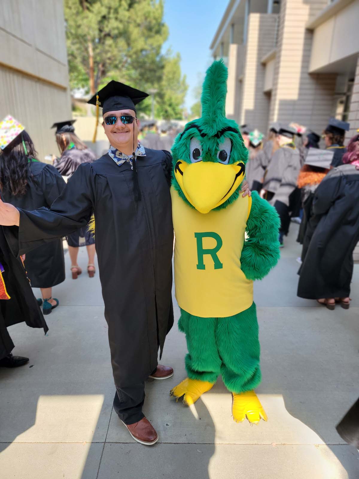 People enjoying Commencement