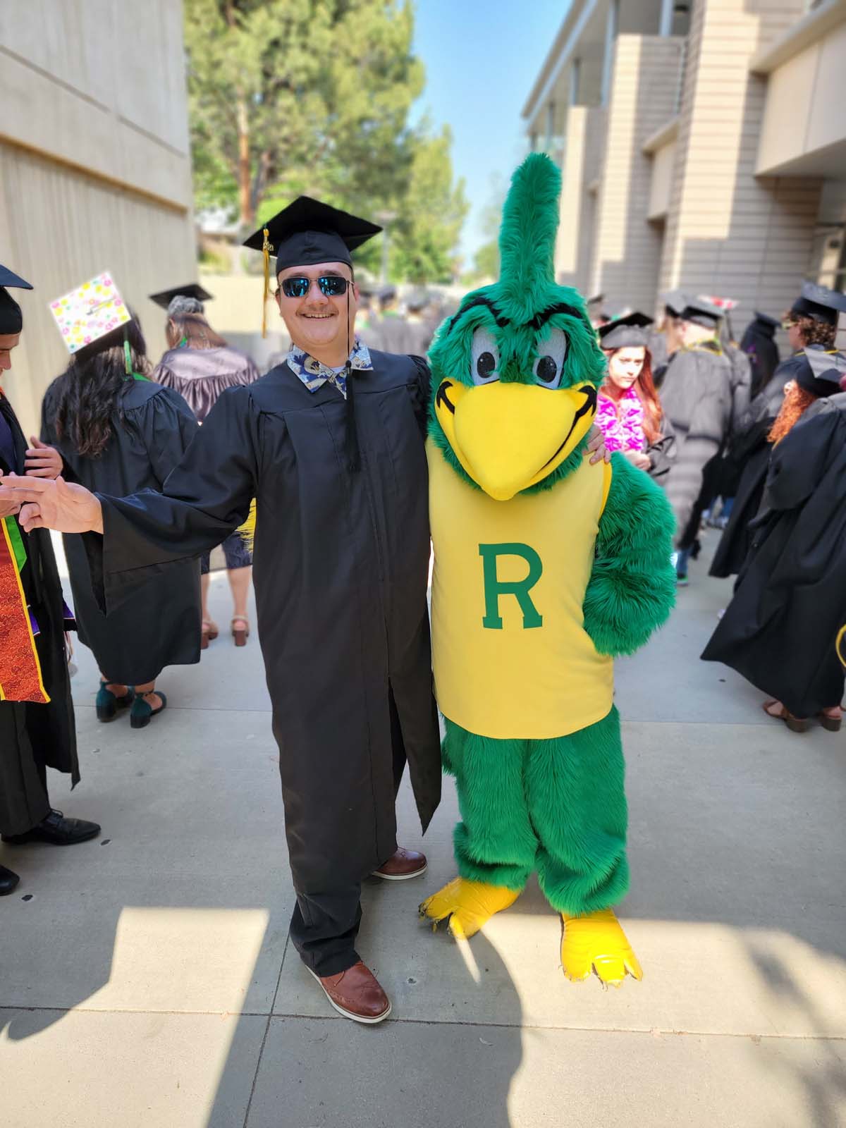 People enjoying Commencement