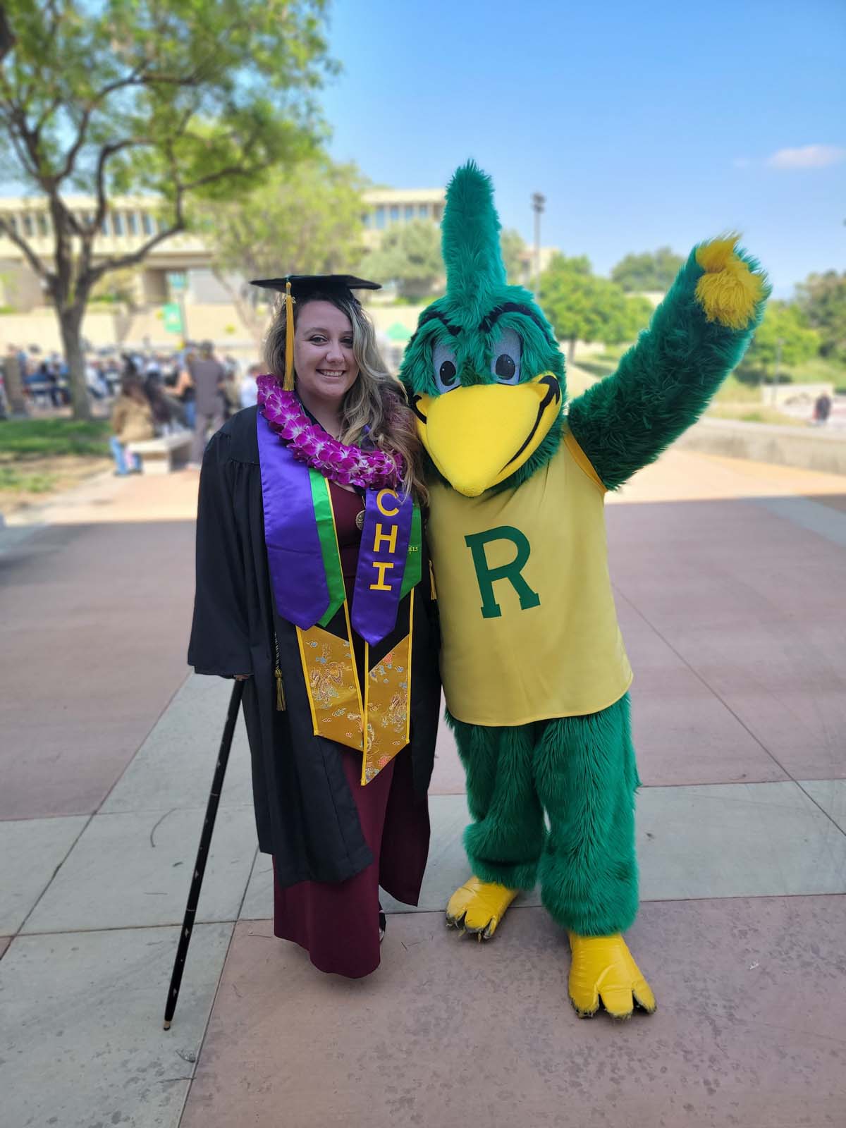 People enjoying Commencement