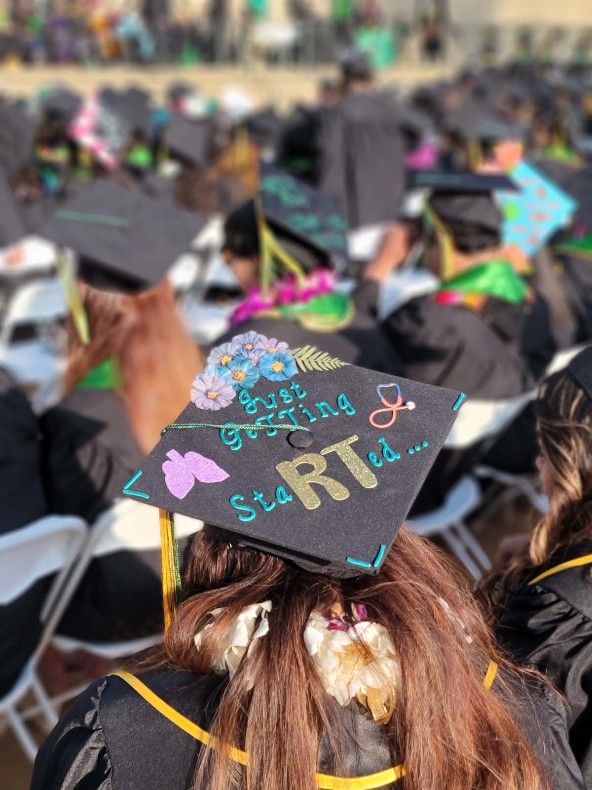 People enjoying Commencement