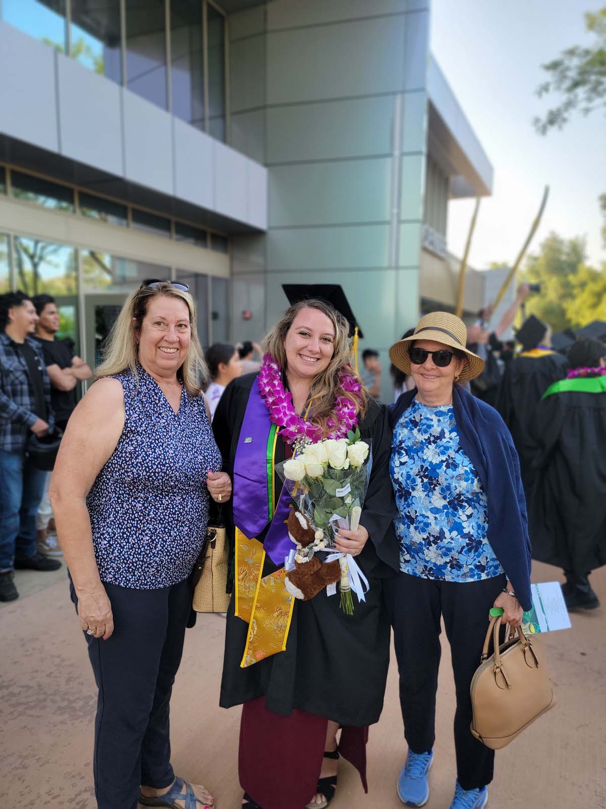 People enjoying Commencement