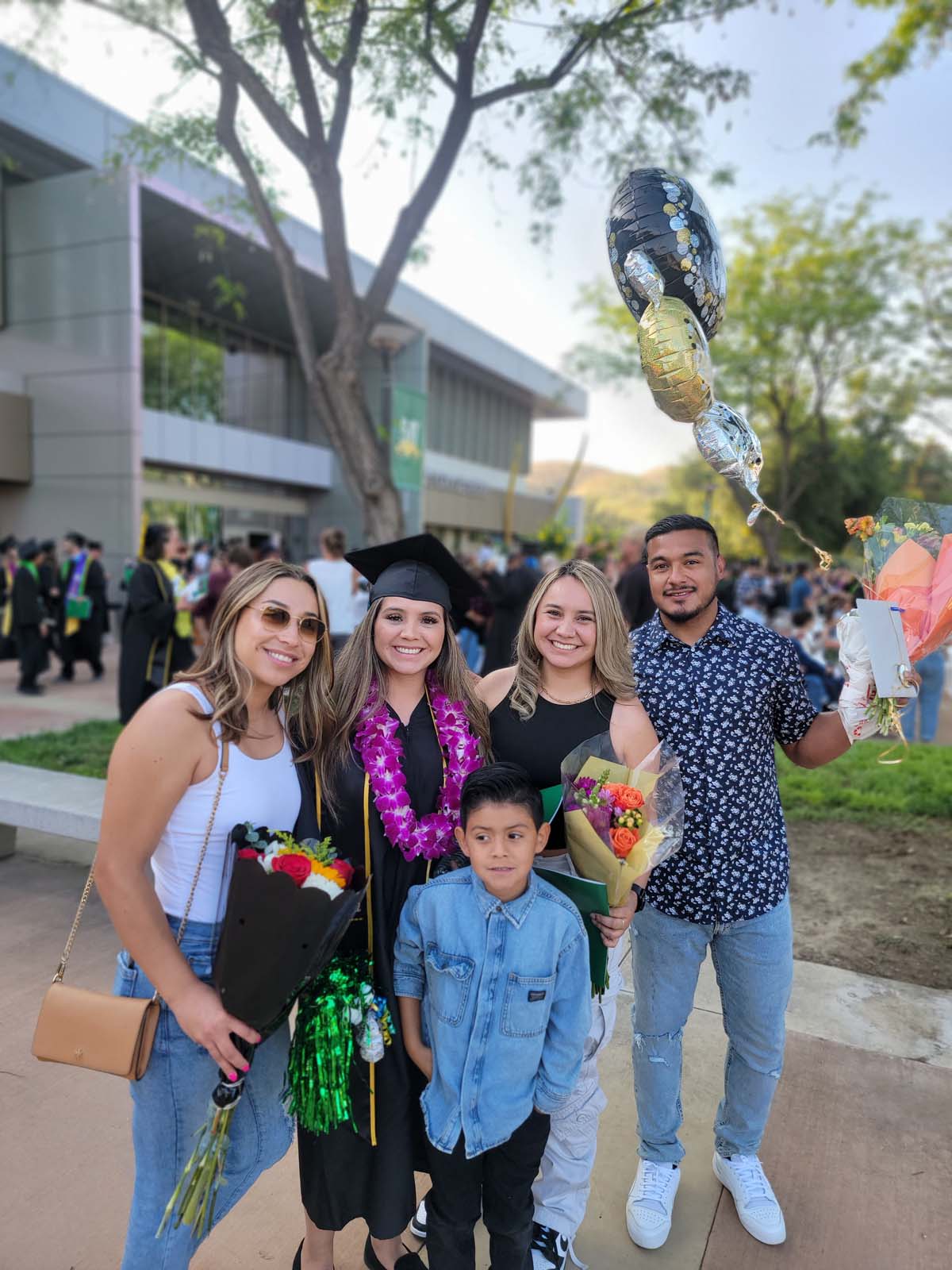 People enjoying Commencement