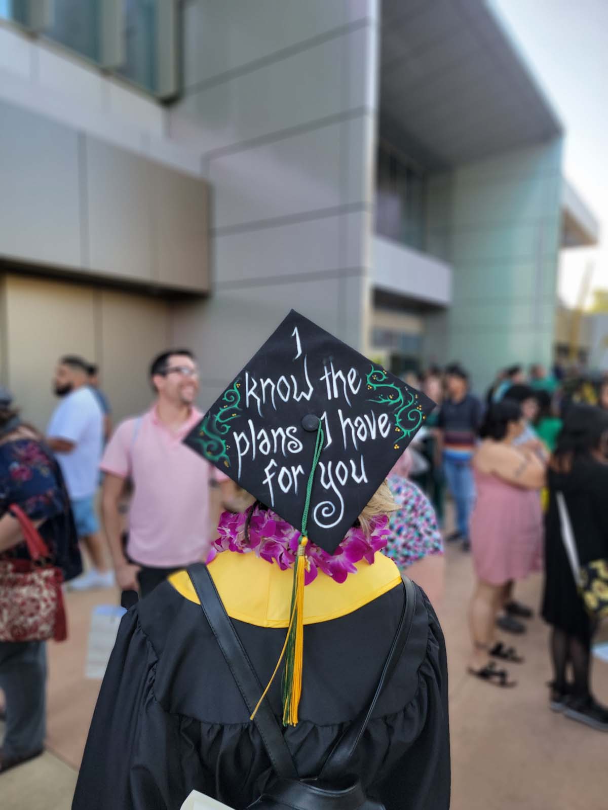 People enjoying Commencement