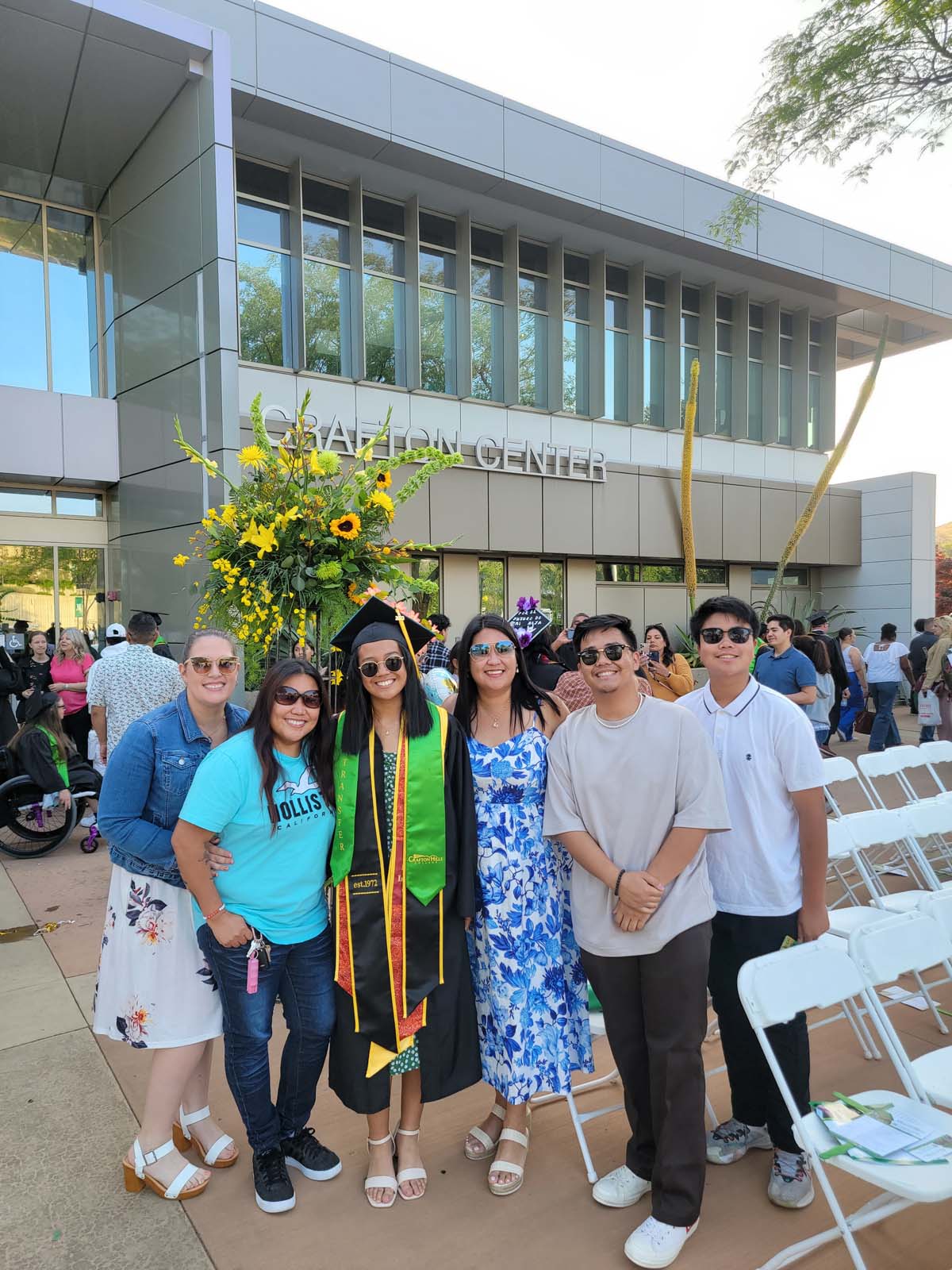 People enjoying Commencement