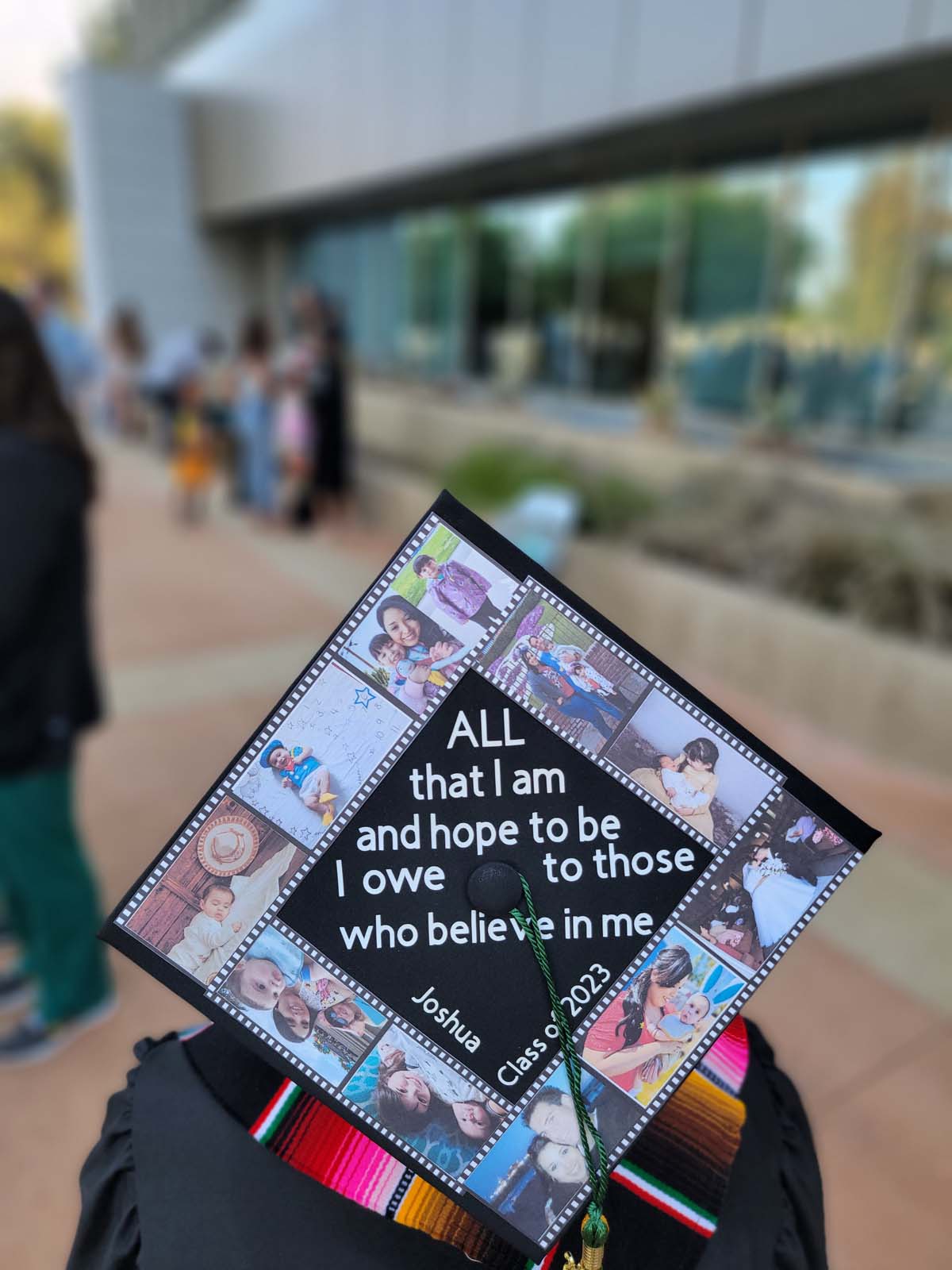 People enjoying Commencement