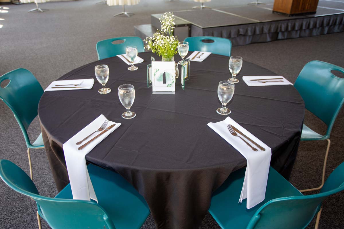 People enjoying the Etiquette Luncheon