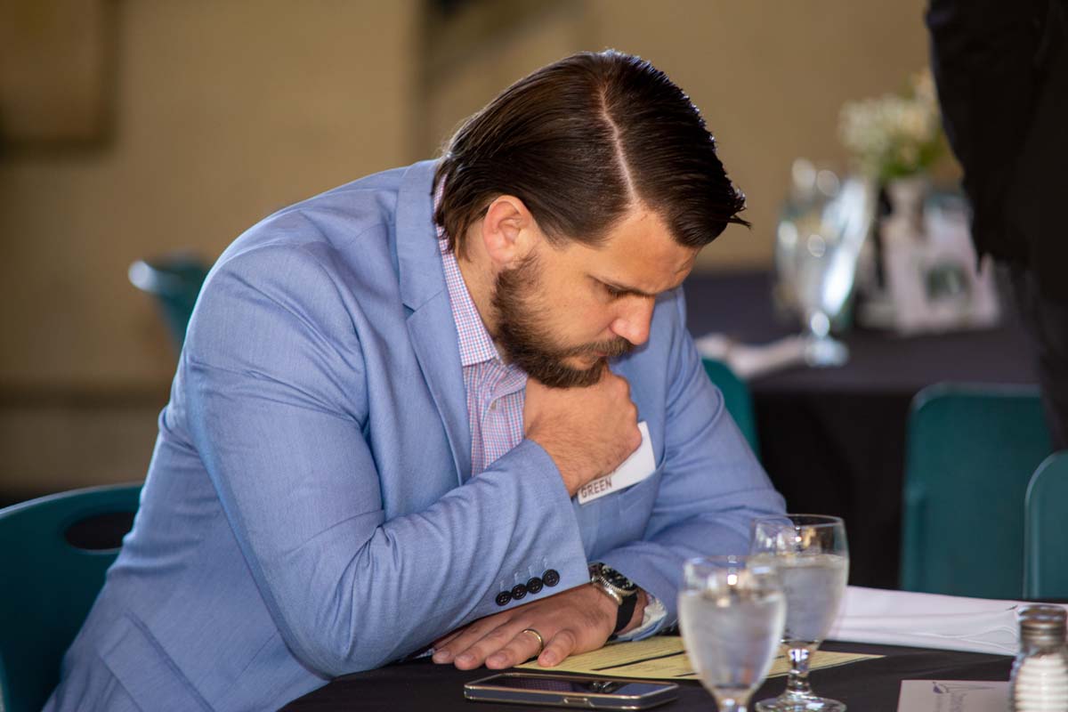 People enjoying the Etiquette Luncheon