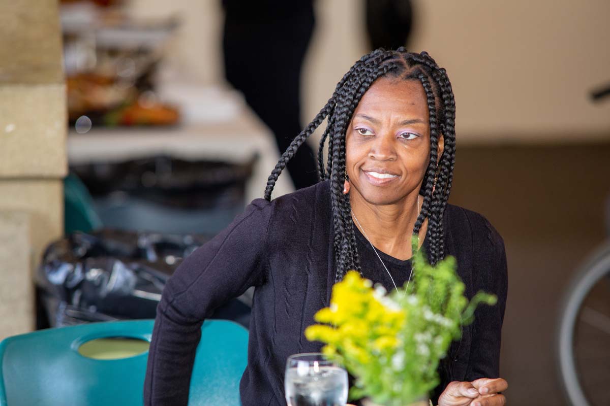 People enjoying the Etiquette Luncheon