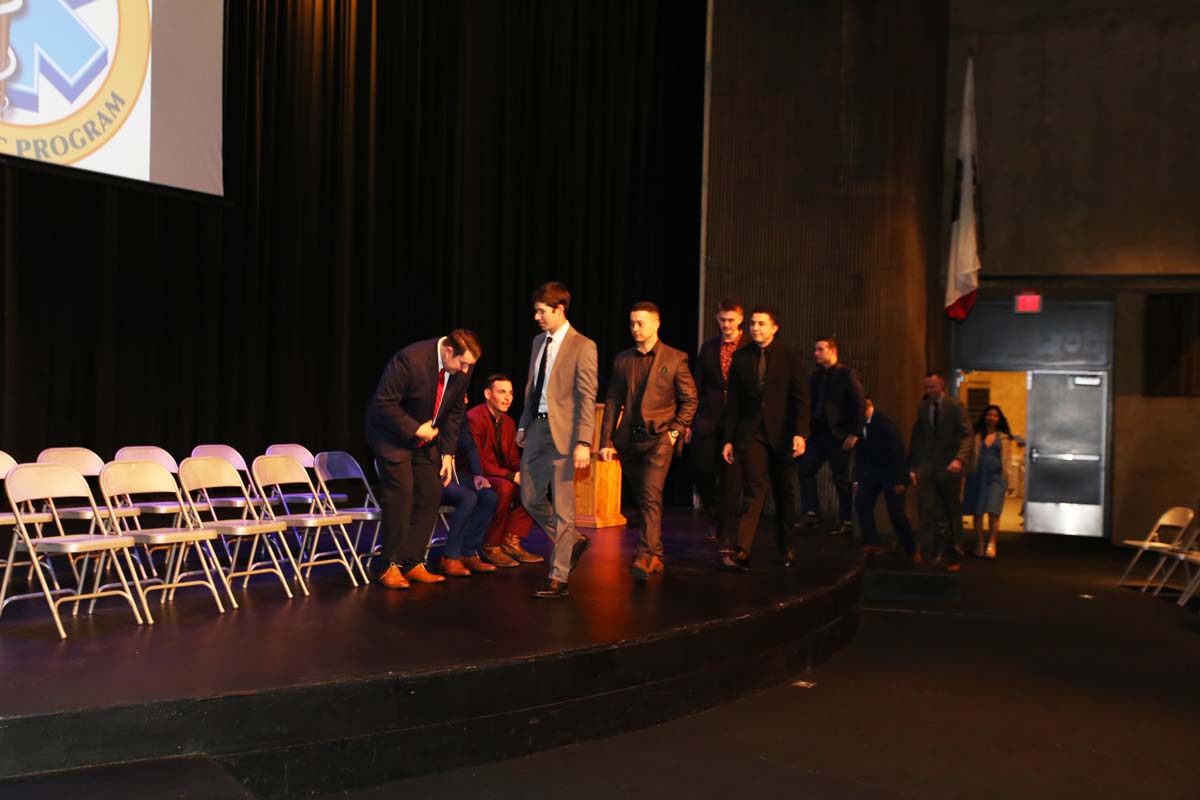 People attending the Paramedic Graduation