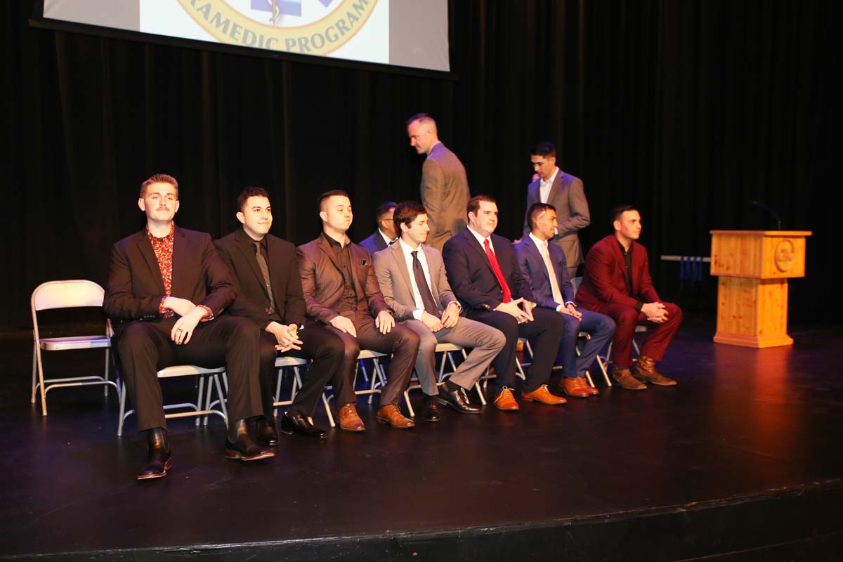 People attending the Paramedic Graduation