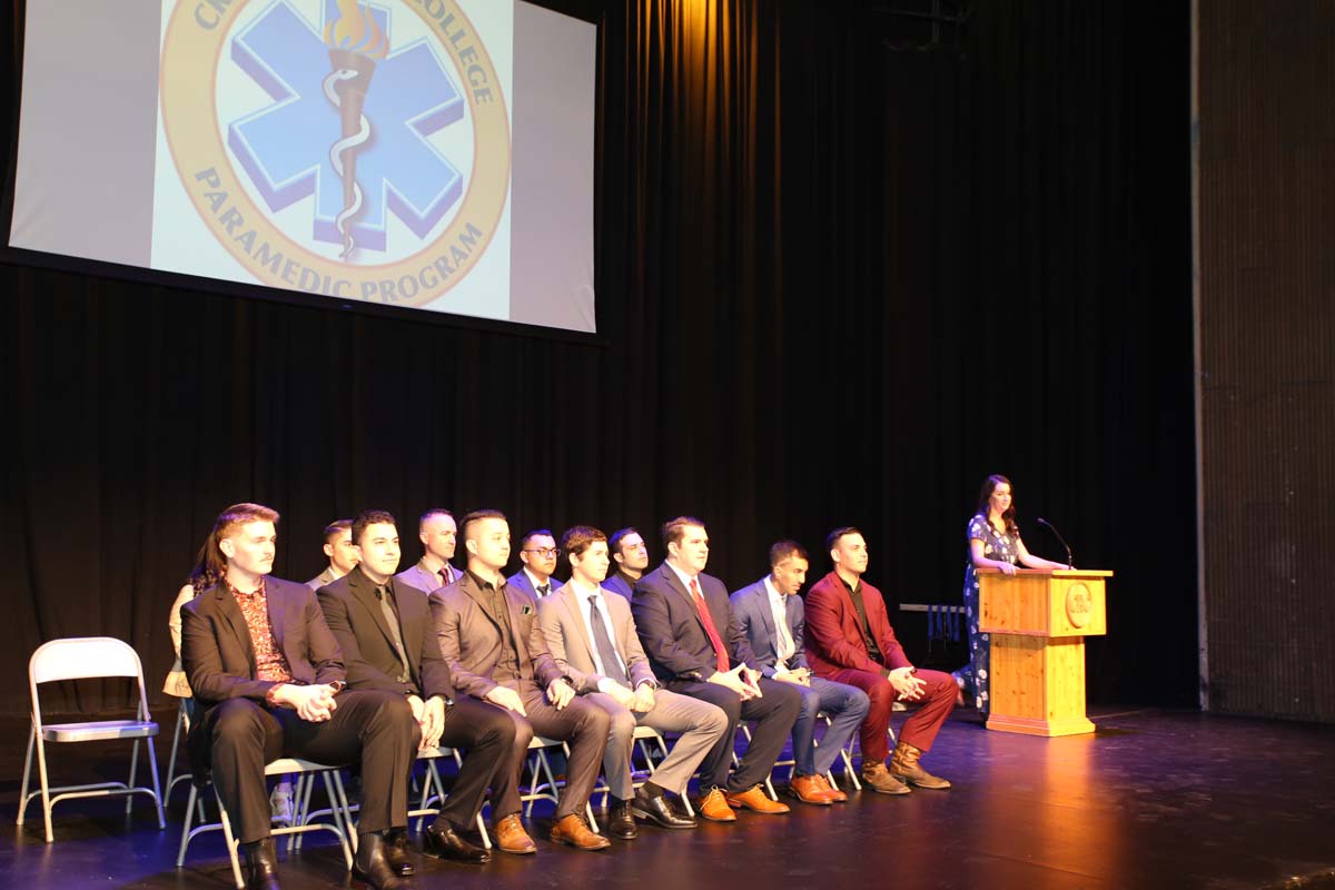 People attending the Paramedic Graduation