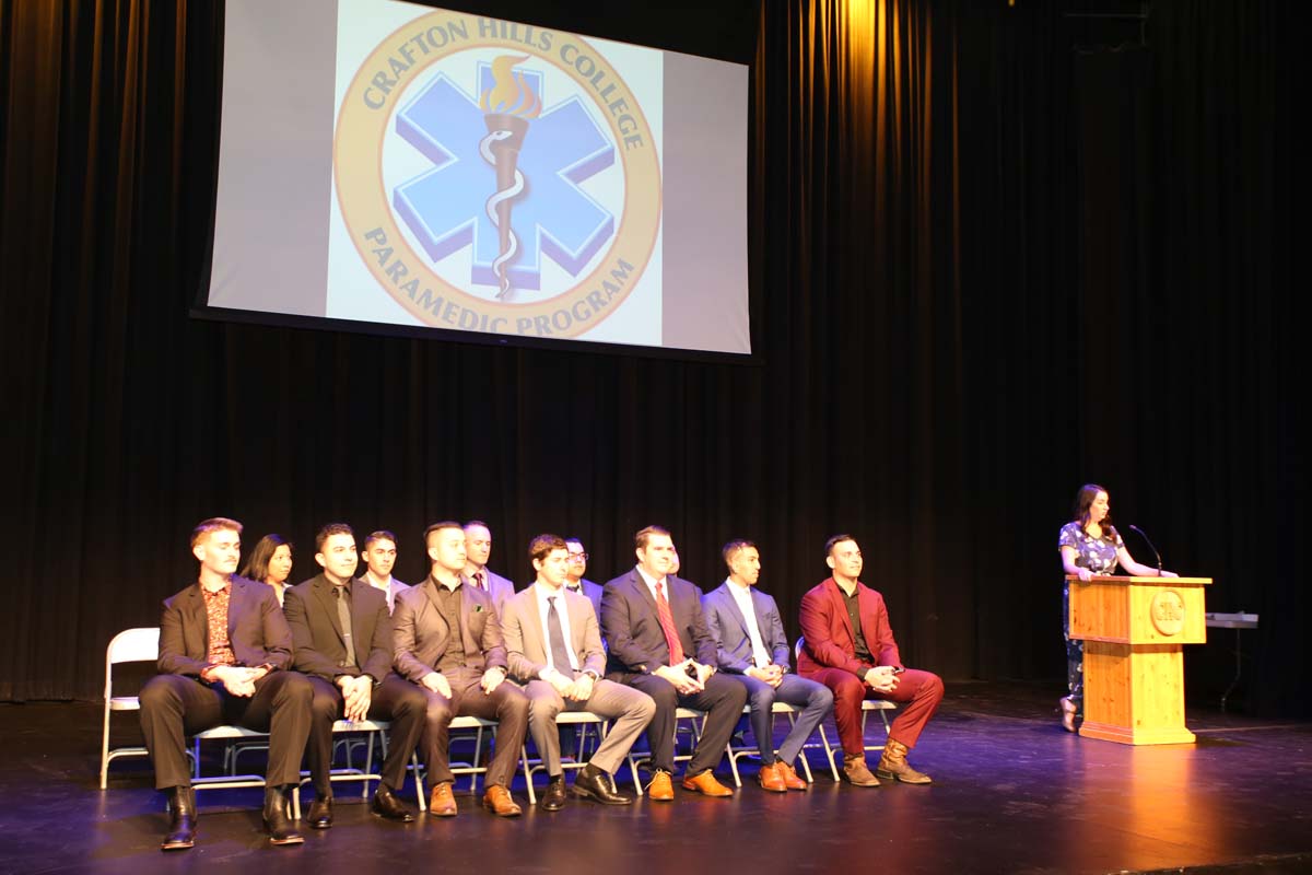 People attending the Paramedic Graduation