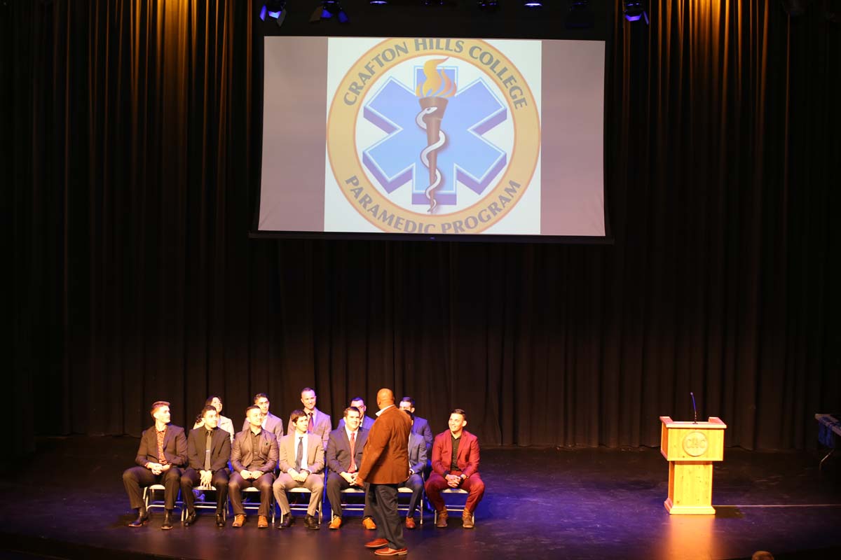 People attending the Paramedic Graduation