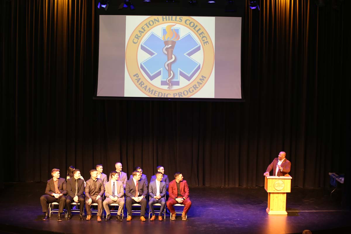 People attending the Paramedic Graduation