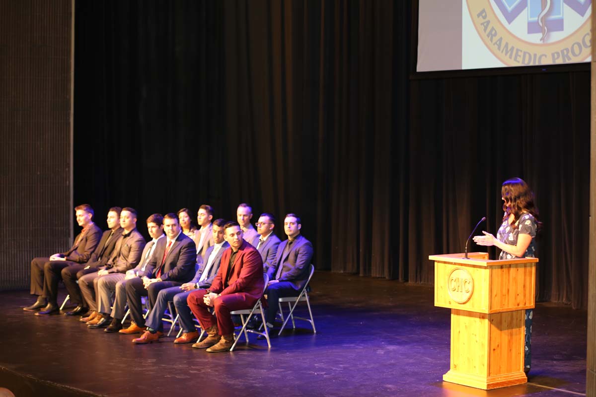 People attending the Paramedic Graduation