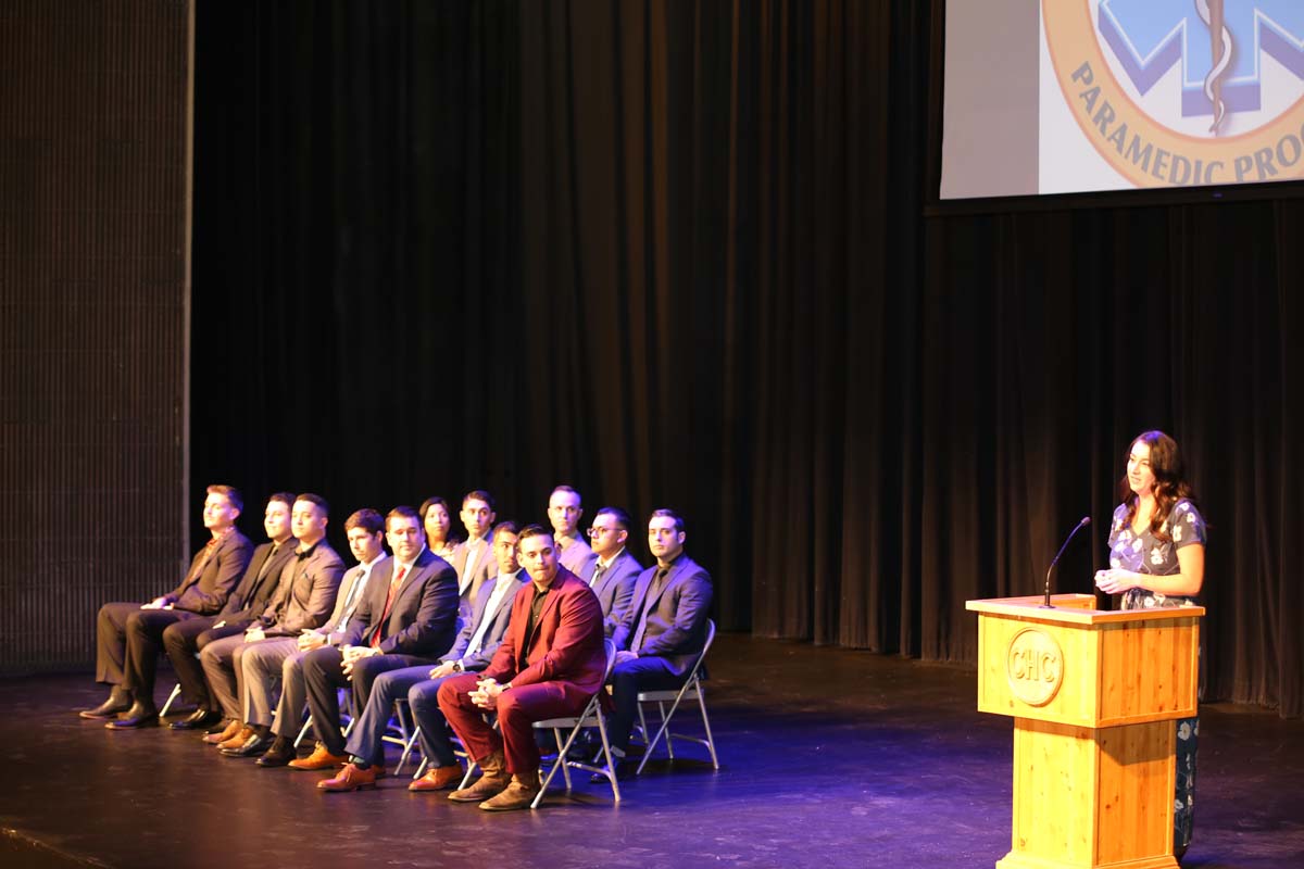 People attending the Paramedic Graduation