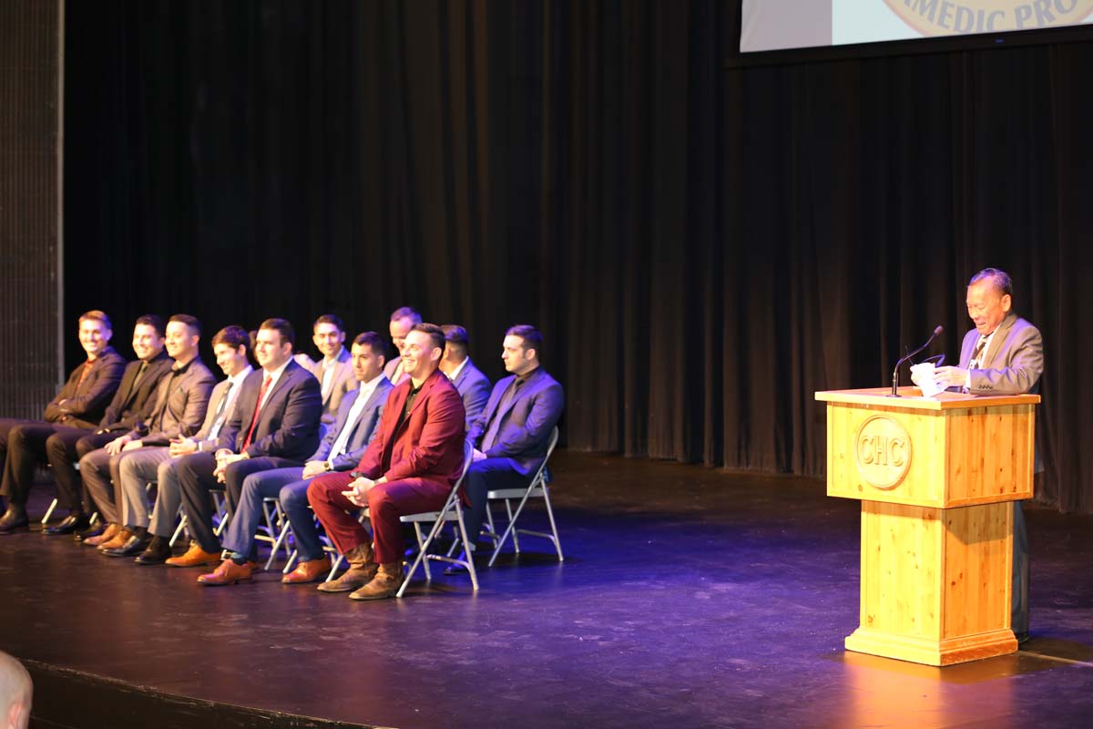 People attending the Paramedic Graduation