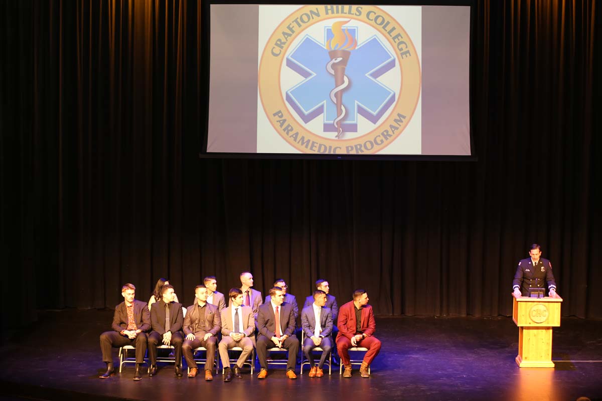 People attending the Paramedic Graduation