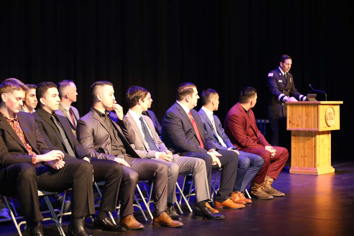 People attending the Paramedic Graduation