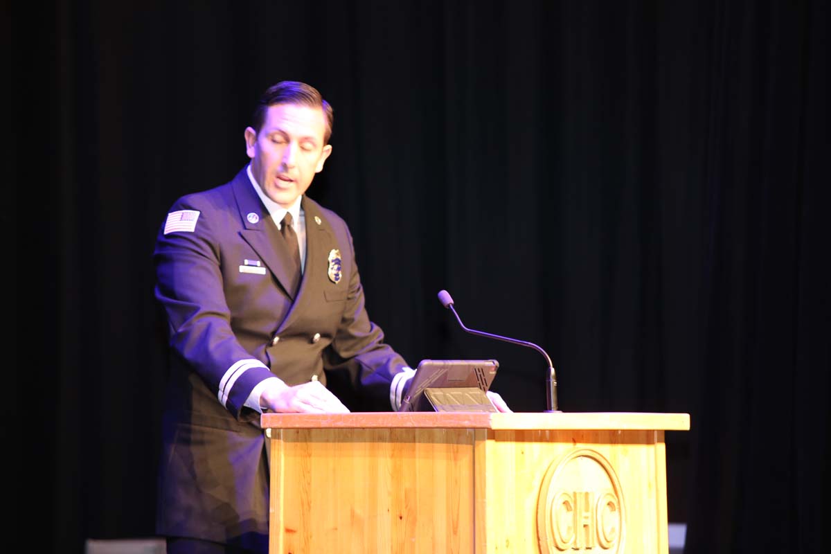 People attending the Paramedic Graduation