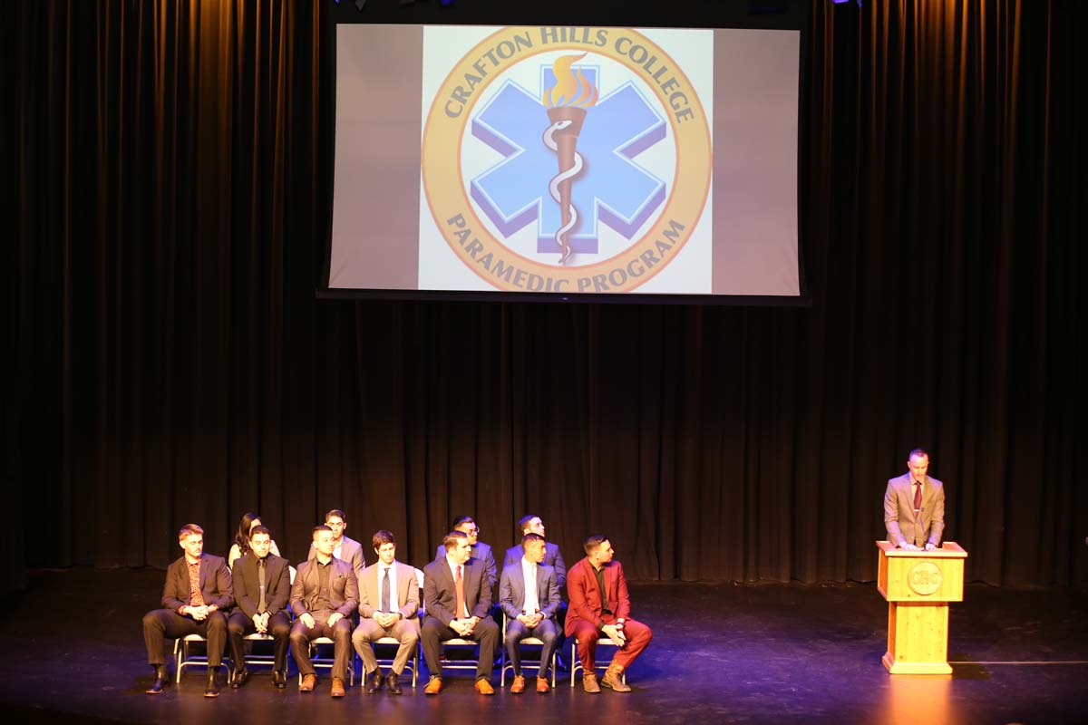 People attending the Paramedic Graduation