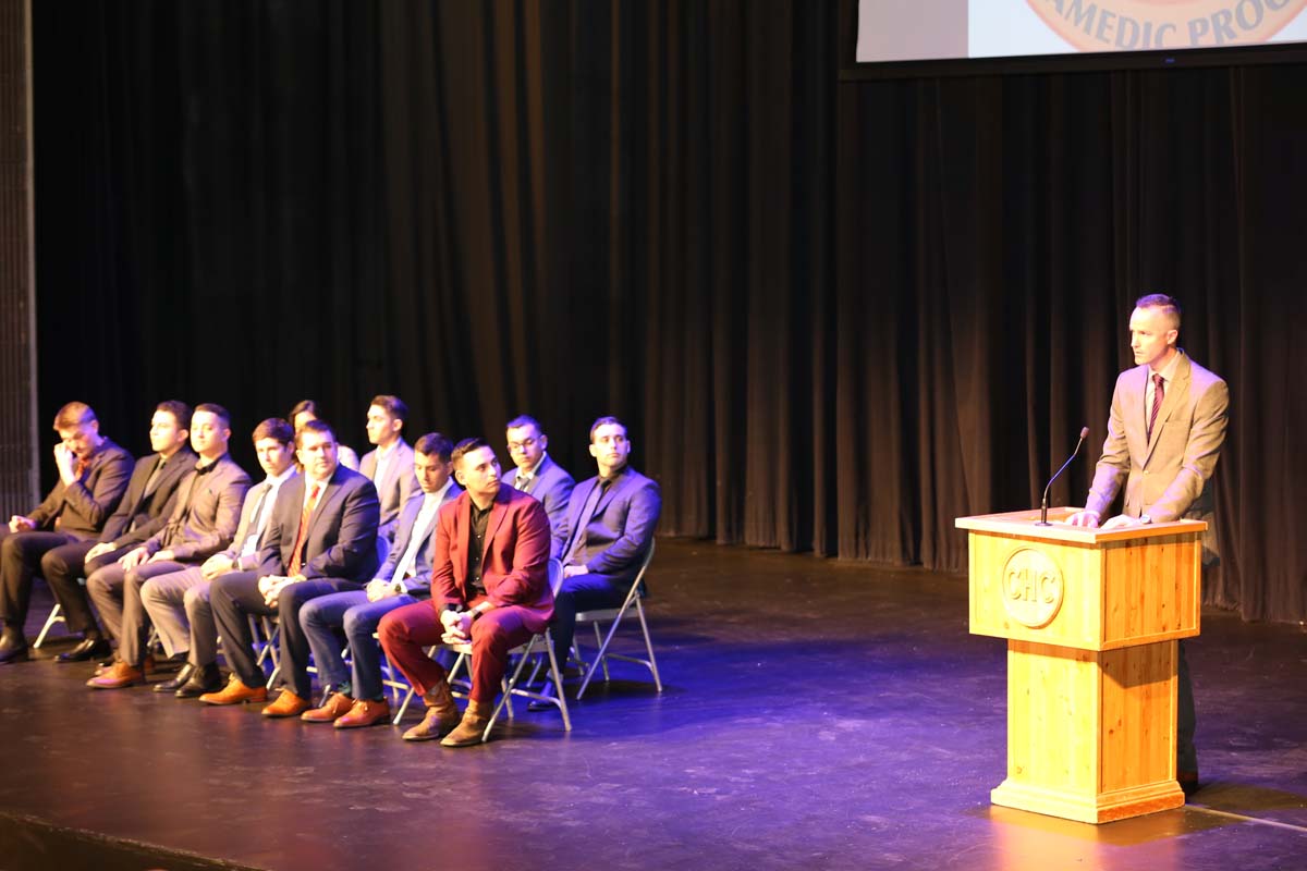 People attending the Paramedic Graduation