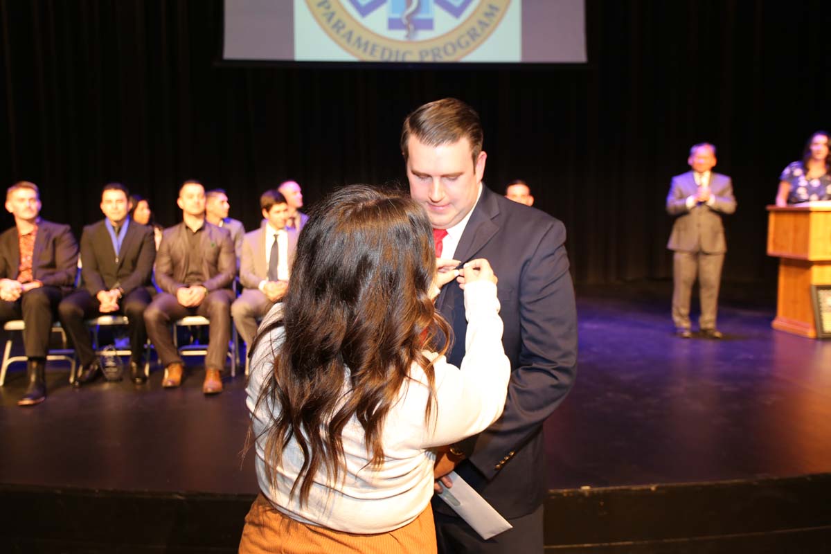 People attending the Paramedic Graduation