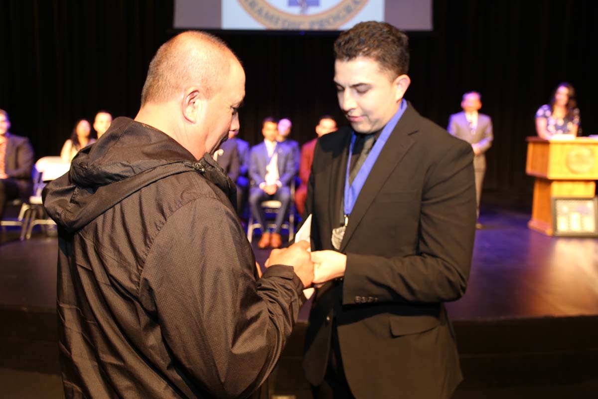 People attending the Paramedic Graduation