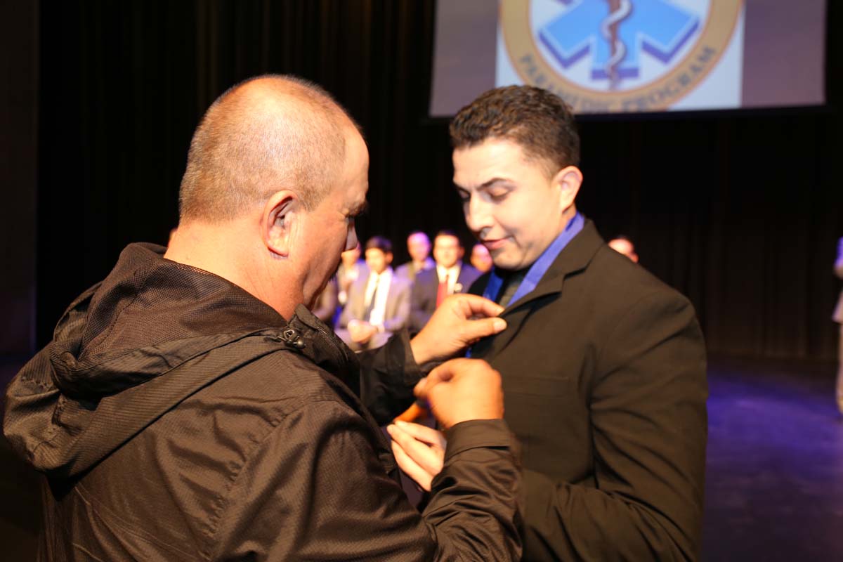 People attending the Paramedic Graduation