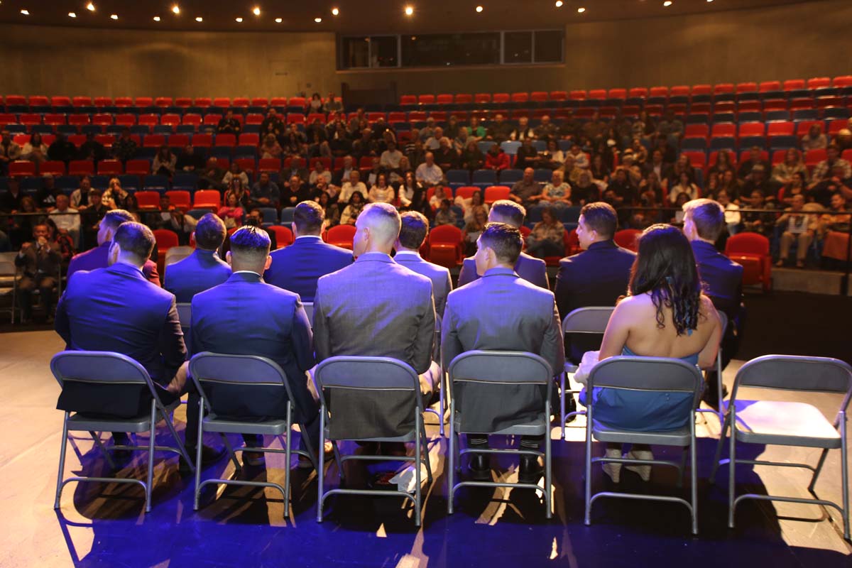 People attending the Paramedic Graduation