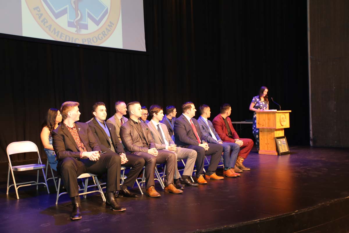 People attending the Paramedic Graduation