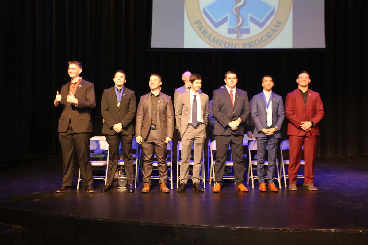 People attending the Paramedic Graduation