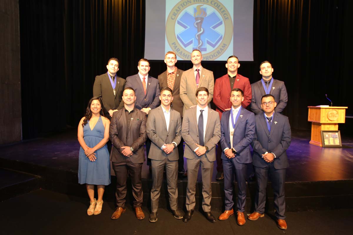 People attending the Paramedic Graduation