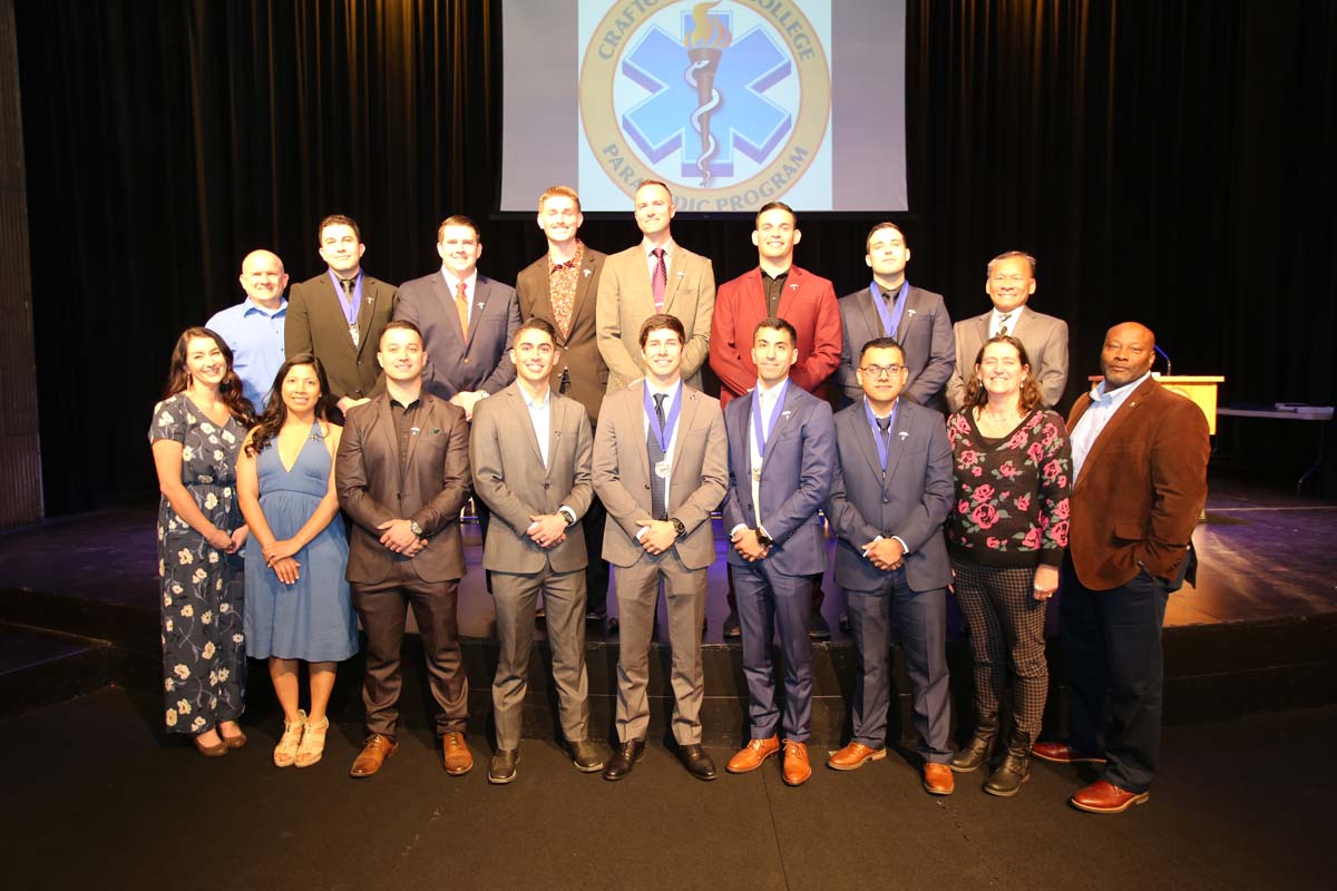 People attending the Paramedic Graduation