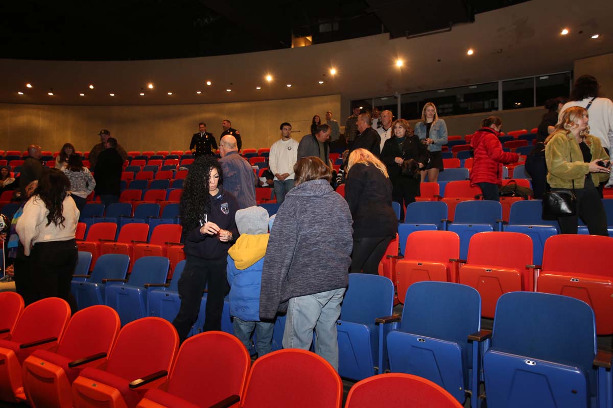 People attending the Paramedic Graduation