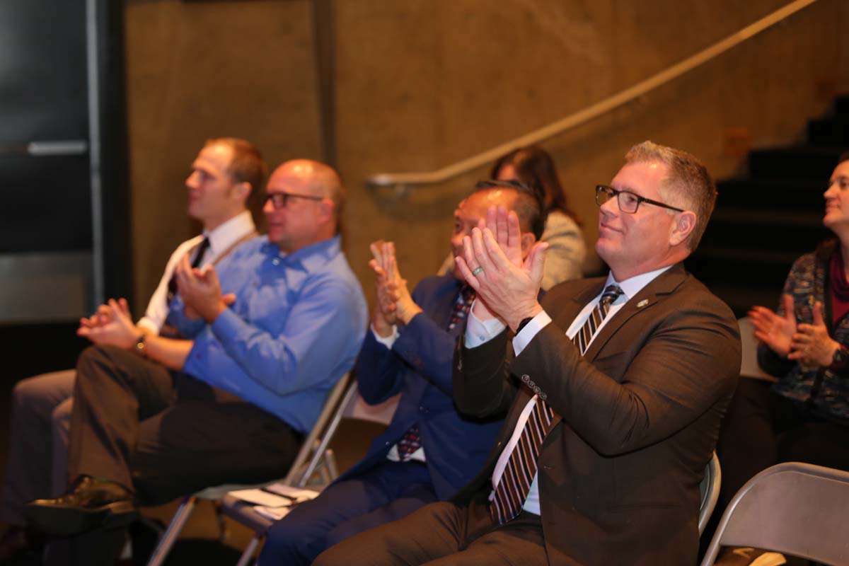 People enjoying the Paramedic Graduation