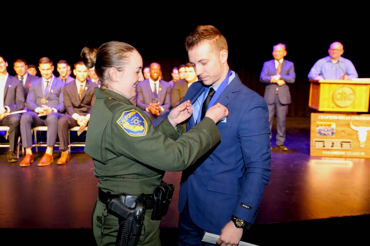 People enjoying the Paramedic Graduation